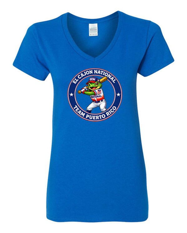 El Cajone National Team Puerto Rico Womans V-Neck