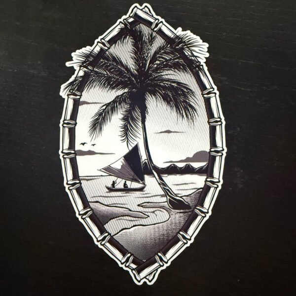 Guam Seal Sticker Hand drawn