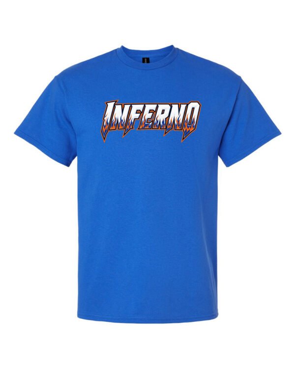 INFERNO – Cotton T-Shirt Royal Blue
