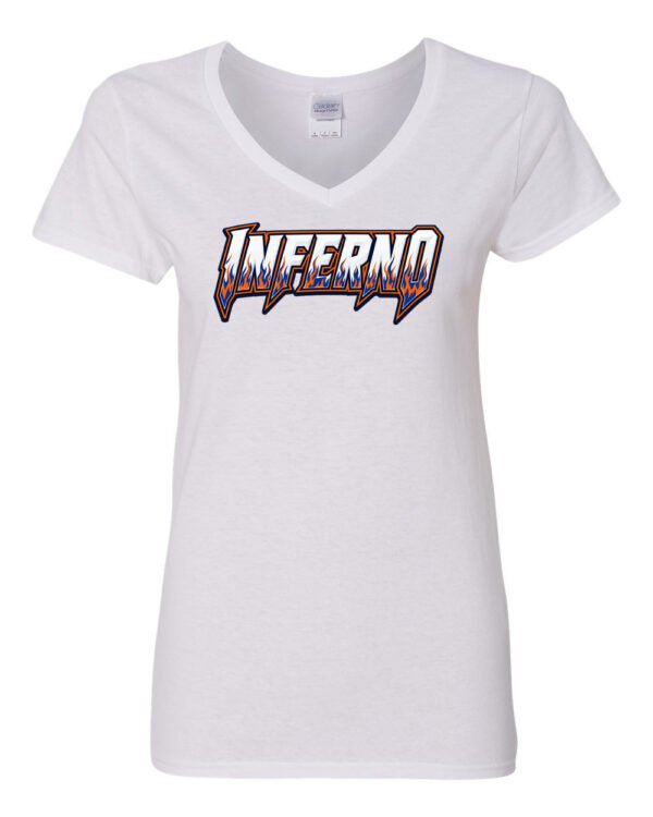 INFERNO – Dry Fit T-Shirt White Vneck