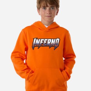 INFERNO - PULL Dry Fit Youth Hoodie Orange