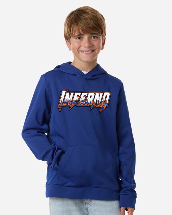 INFERNO - PULL Dry Fit Youth Hoodie Royal